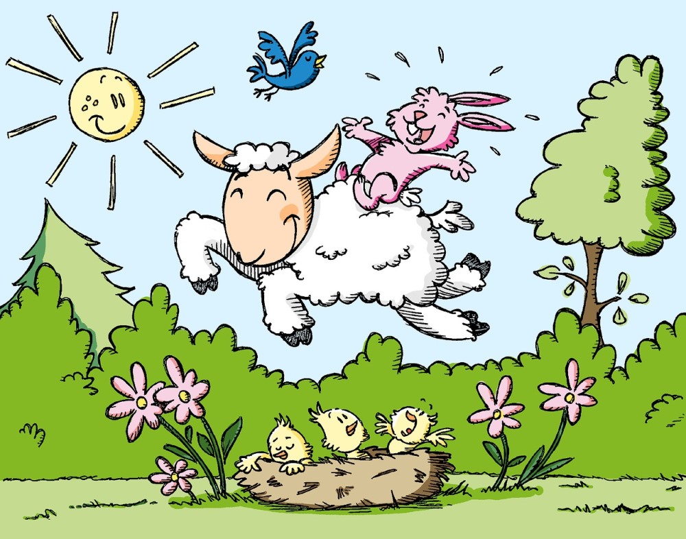 Catholic eCards - Easter / Lent - Spring Lamb Happy Easter.
