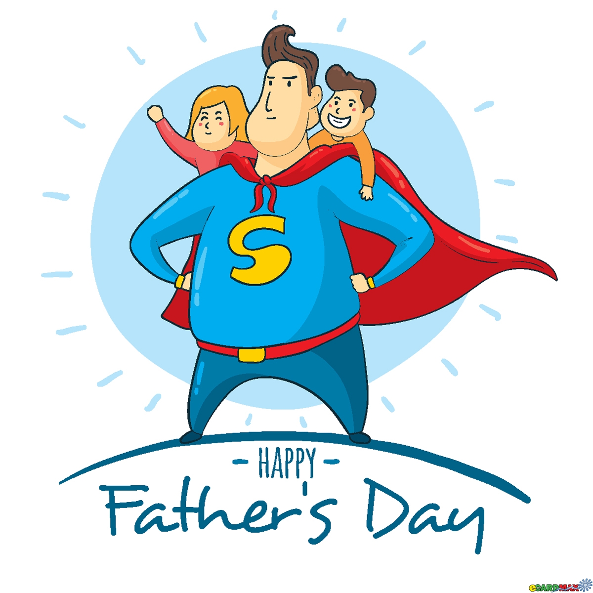 eCardMAX Demo version  - Father's Day - Super dad